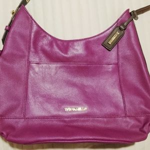 Tignanello Purple Leather Shoulder bag